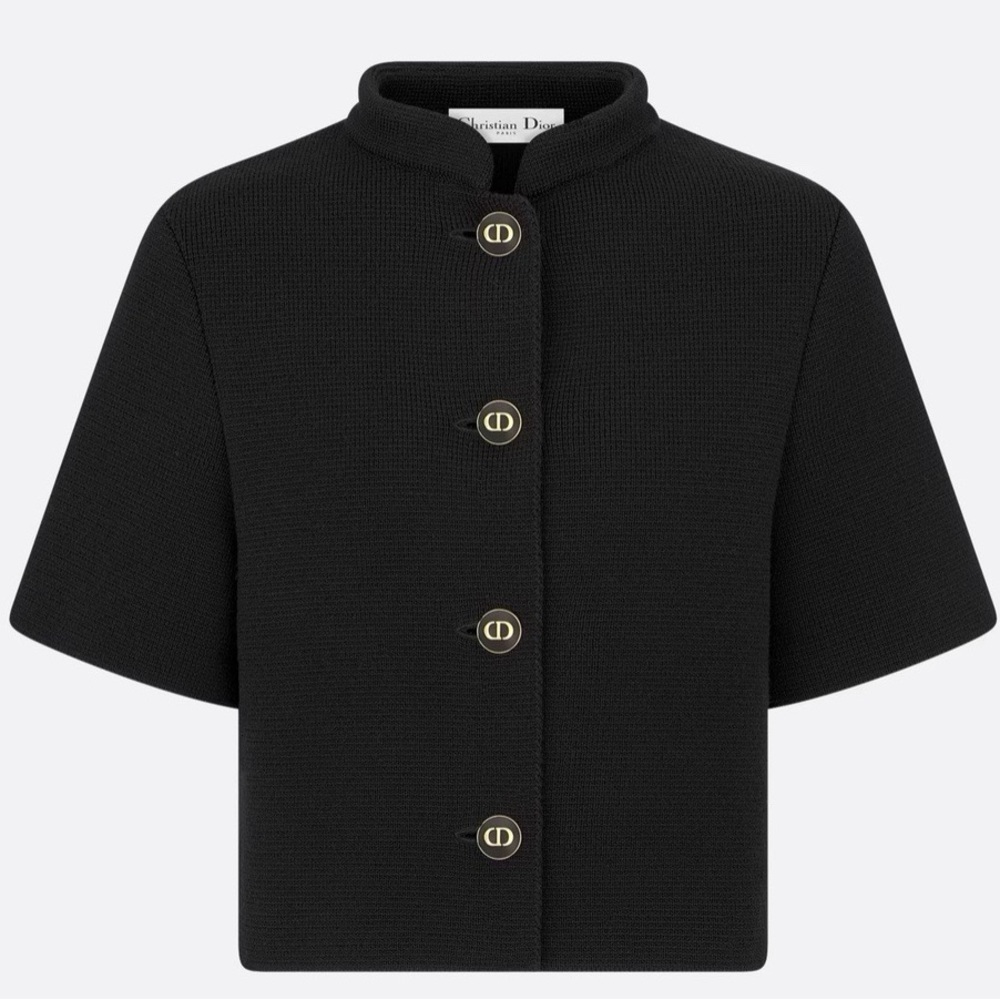 Dior Black Elegant Cardigan Sweater